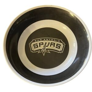 NBA Black and White San Antonio Spurs Serving Bowl